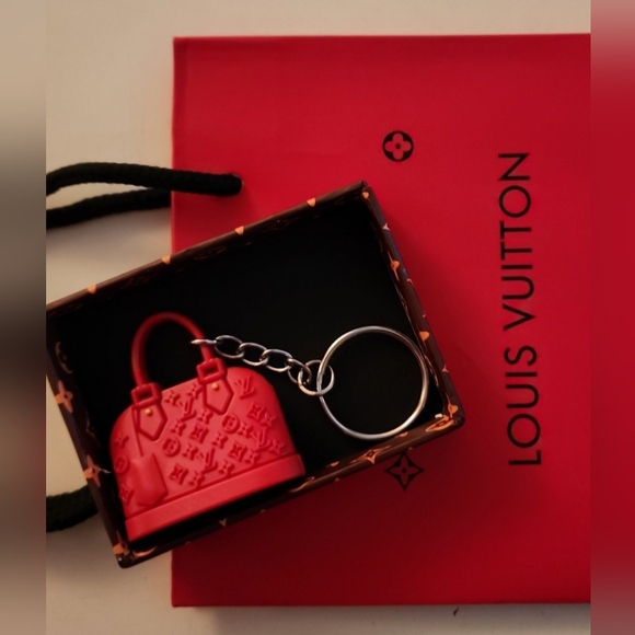 Louis Vuitton Accessories - Louis Vuitton RED Purse Key Chain Collectible Novelty Trinket Shoulder Bag